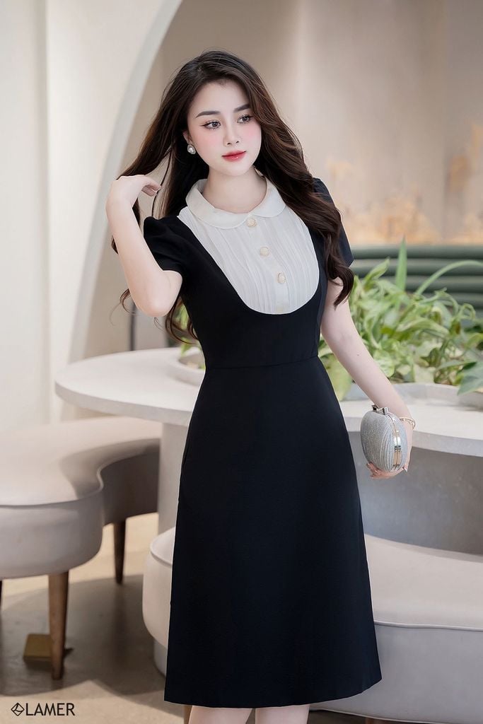 Đầm A phối ngực - O63R24H005