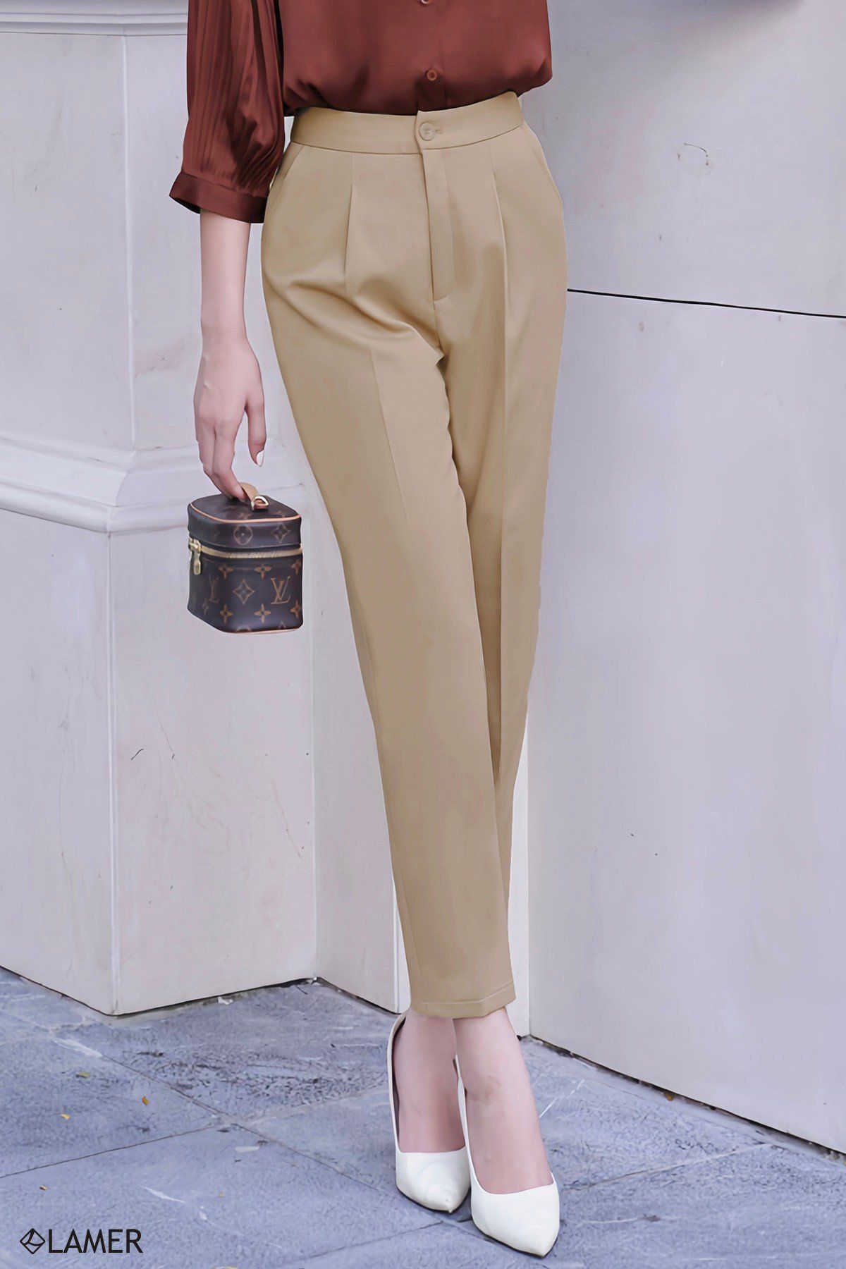 Quần ống côn túi chéo - O64K24Q004