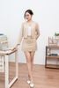áo vest dáng ngắn cổ tròn cài cúc - O65B24Q003