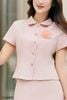 áo đờ mi đính hoa ngực - O65D24H001
