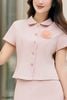 áo đờ mi đính hoa ngực - O65D24H001