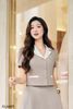 áo đờ mi cổ 2 ve phối màu - O65D24H009
