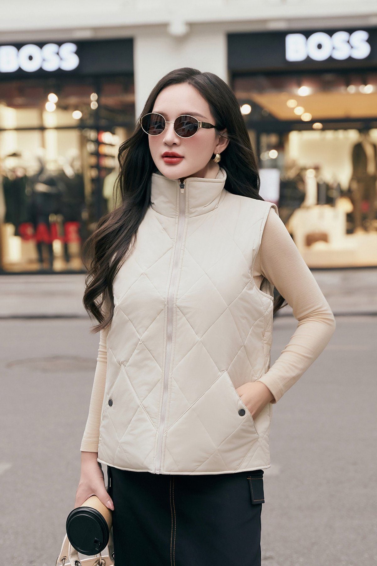 Áo gile phao - O65P24T007