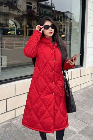 Áo phao dài trần trám  - O65P24T008