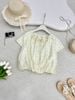 Áo kiểu tay ngắn ly cổ - P61B25H037