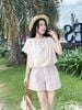 Áo kiểu tay ngắn ly cổ - P61B25H037