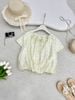 Áo kiểu tay ngắn ly cổ - P61B25H037