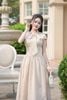 Đầm xoè vai chờm cổ phối dây nơ - P63L25H022