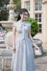 Đầm xoè vai chờm cổ phối dây nơ - P63L25H022