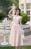 Đầm xoè vai chờm cổ phối dây nơ - P63L25H022