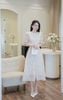 Đầm maxi hoa dáng xòe can ren - P63M25H012
