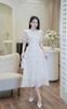 Đầm maxi hoa dáng xòe can ren - P63M25H012