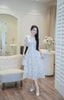Đầm maxi hoa dáng xòe can ren - P63M25H012