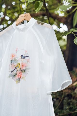 áo dài cách tân chim sơn ca - S61A23Q009