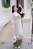 áo dài cách tân chim sơn ca - S61A23Q009 ( không kèm quần )