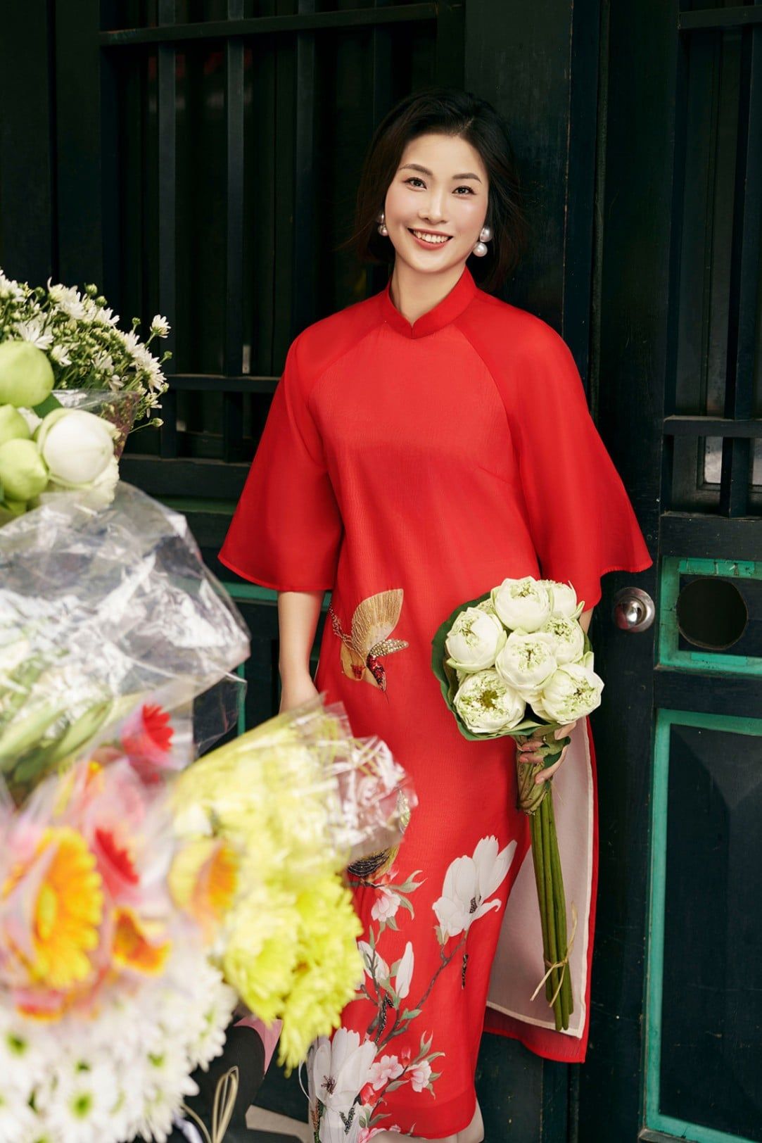 Áo dài cách tân Hoàng Anh - S61A23Q011 ( không kèm quần )