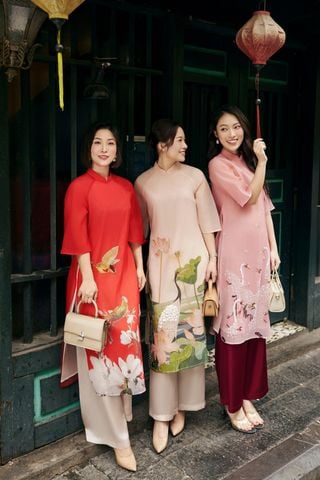 áo dài cách tân hạc sen - S61A23Q015