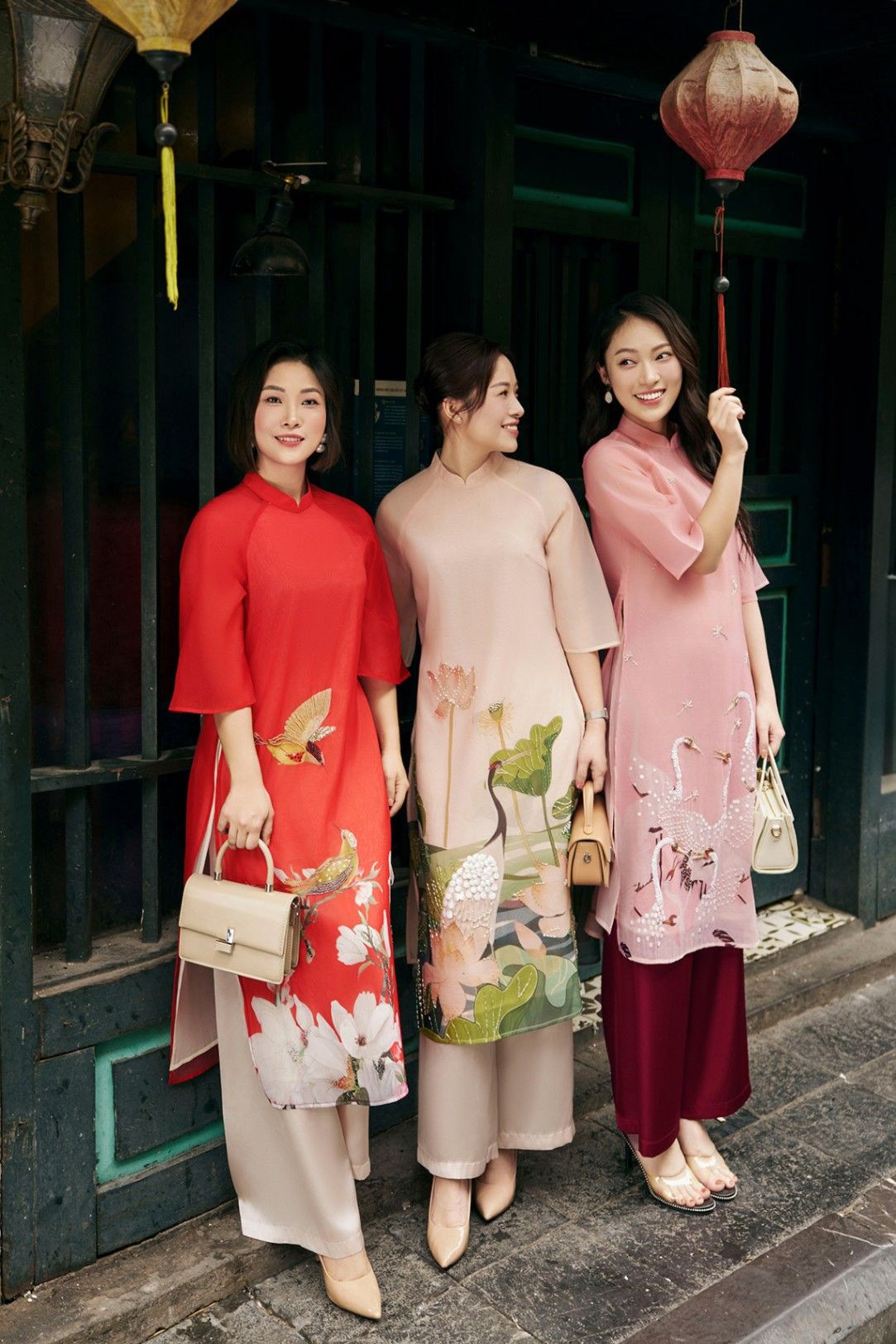 áo dài cách tân hạc sen - S61A23Q015