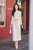 Áo croptop cổ tròn phối lông - S61B24T003