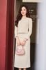 Áo croptop cổ tròn phối lông - S61B24T003