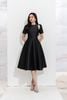 Đầm dạ hội tay cutout đính đá - S63L22Q049