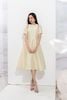 Đầm dạ hội tay cutout đính đá - S63L22Q049
