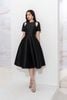 Đầm dạ hội tay cutout đính đá - S63L22Q049