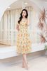 Đầm xòe cổ vuông nhún tầng - S63L23H001