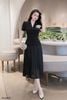 Đầm dạ hội cổ 2 ve đính hoa - S63L24Q006
