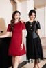 Đầm dạ hội dáng A cổ đính đá - S63R23Q069