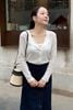 Áo len thun 2 dây croptop - V61B24Q049