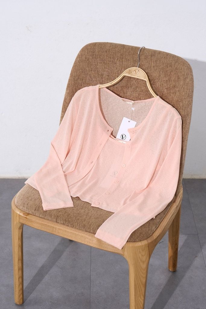 Áo len thun 2 dây croptop - V61B24Q049