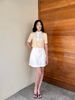 Áo cổ đức croptop; phối màu - V61B25H024