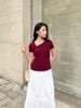 Áo thun ngắn tay cut out - V61B25H025