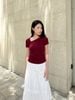 Áo thun ngắn tay cut out - V61B25H025
