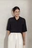 áo sơ mi croptop cánh dơi cổ đức - V61H23H001