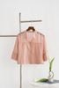 áo sơ mi croptop cánh dơi cổ đức - V61H23H001