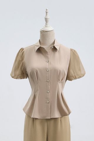 Áo sơ mi chiết ly eo - V61H24H063