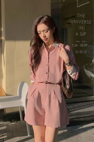 Áo sơ mi cổ đức - V61H24Q026