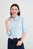 Áo sơ mi croptop vai chờm phối màu - V61H25Q005