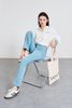 Áo sơ mi dáng rộng phối Denim - V61H25Q009