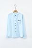 Áo sơ mi dáng rộng phối Denim - V61H25Q009