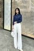 Áo sơ mi croptop tay bồng diễu chỉ  - V61H25Q012