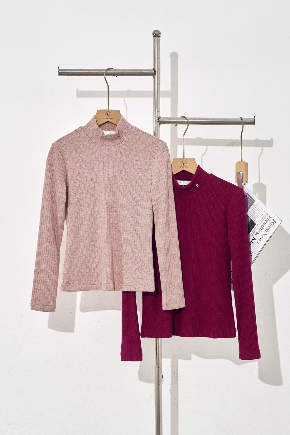 áo giữ nhiệt cổ 5 phân len tăm - V61O23T023