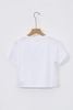 áo thun croptop ngắn tay đính logo - V61S24H023