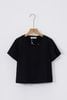 áo thun croptop ngắn tay đính logo - V61S24H023