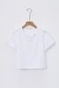 áo thun croptop ngắn tay đính logo - V61S24H023