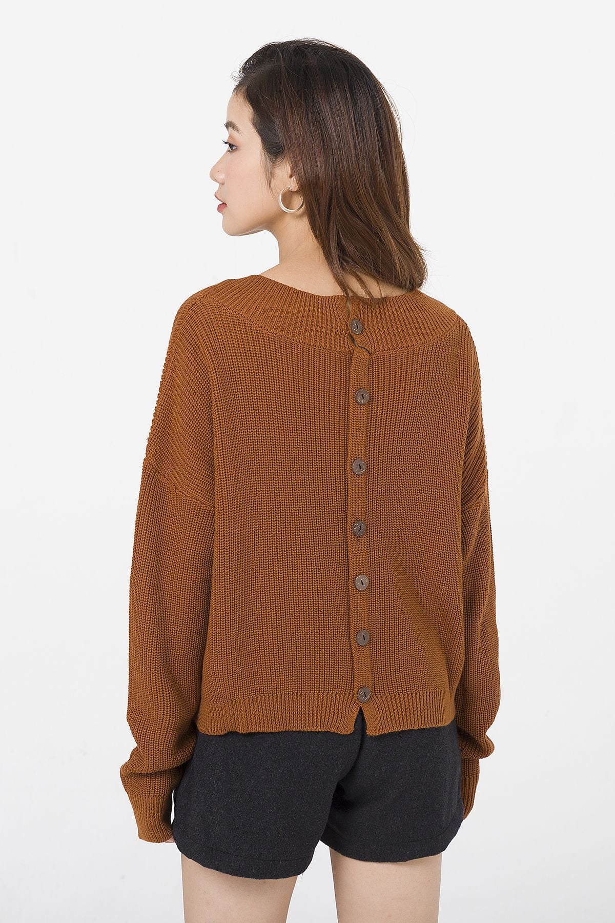 áo len croptop cổ tim - V61W20T014