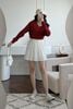 áo len croptop cổ tim - V61W20T014
