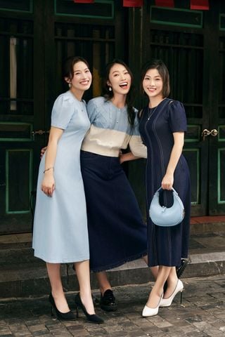 áo len vặn thừng phối màu - V61W23T020